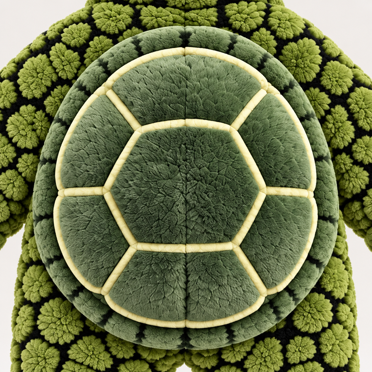 Macacão Little Turtle Verde — Detalhe do casco